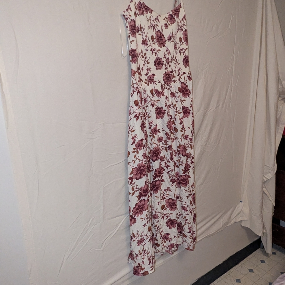 MINKPINK Burgundy Floral Maxi Dress